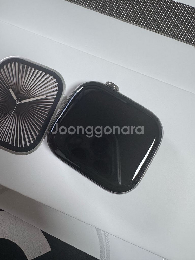 애플워치10 46mm 티타늄 내추럴--4