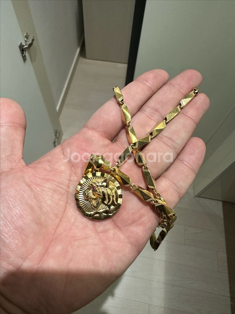 부산 양산 팬던트 포함 목걸이 18k--0