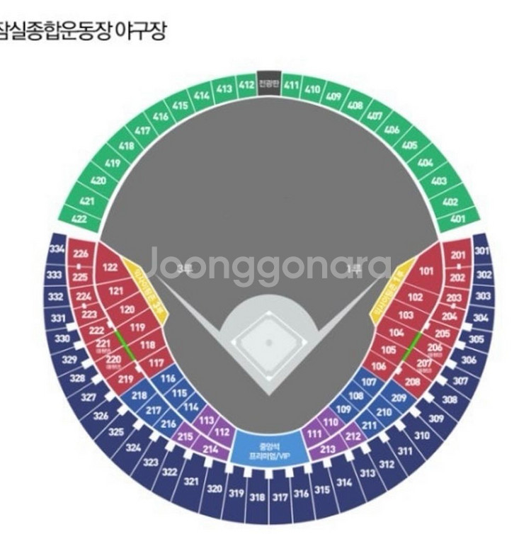 7.24(목) 두산한화 중앙네이비 321블럭 4연석--0