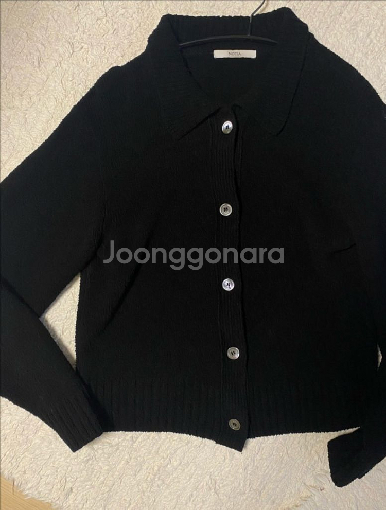 [정품]노티아 오가닉 가디건(블랙)--15