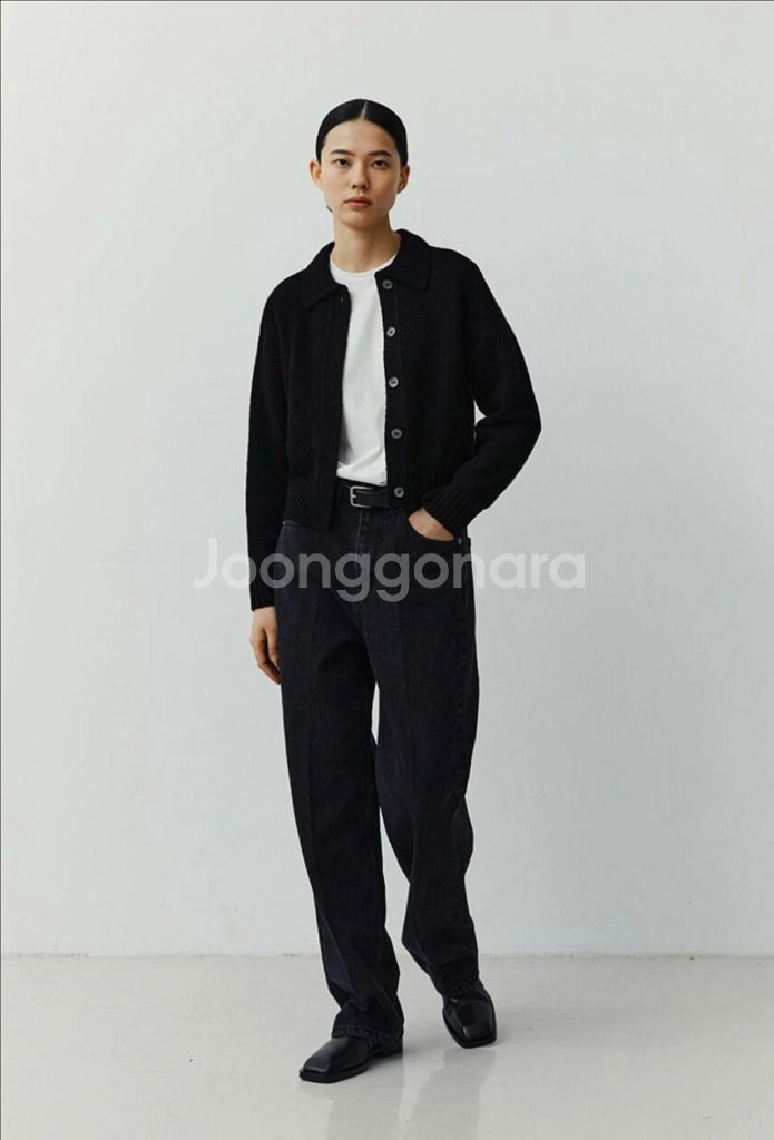 [정품]노티아 오가닉 가디건(블랙)--1