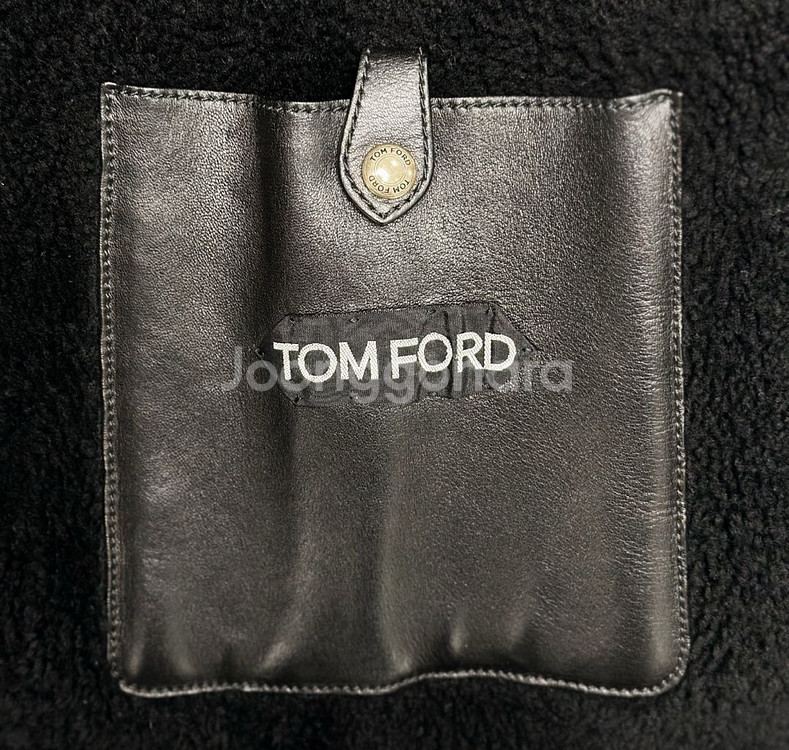 [50] TOMFORD 톰포드 더플 무스탕 롱코트 블랙--7