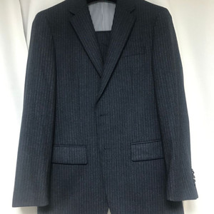 스트라이프 정장세트 100/32 그레이/네이비 수트