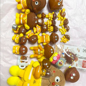 빈티지 고전 호빵맨 카레빵맨 가챠 피규어 키링 도장