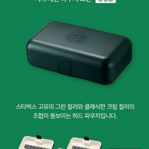 스타벅스 서머 캐빈 파우치 (그린)