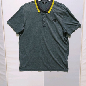 [XL] 노스페이스 카라 반팔티 다크그레이382