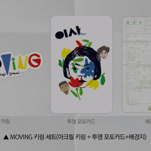 이사 moving 키링 세트 cgv 굿즈 특전