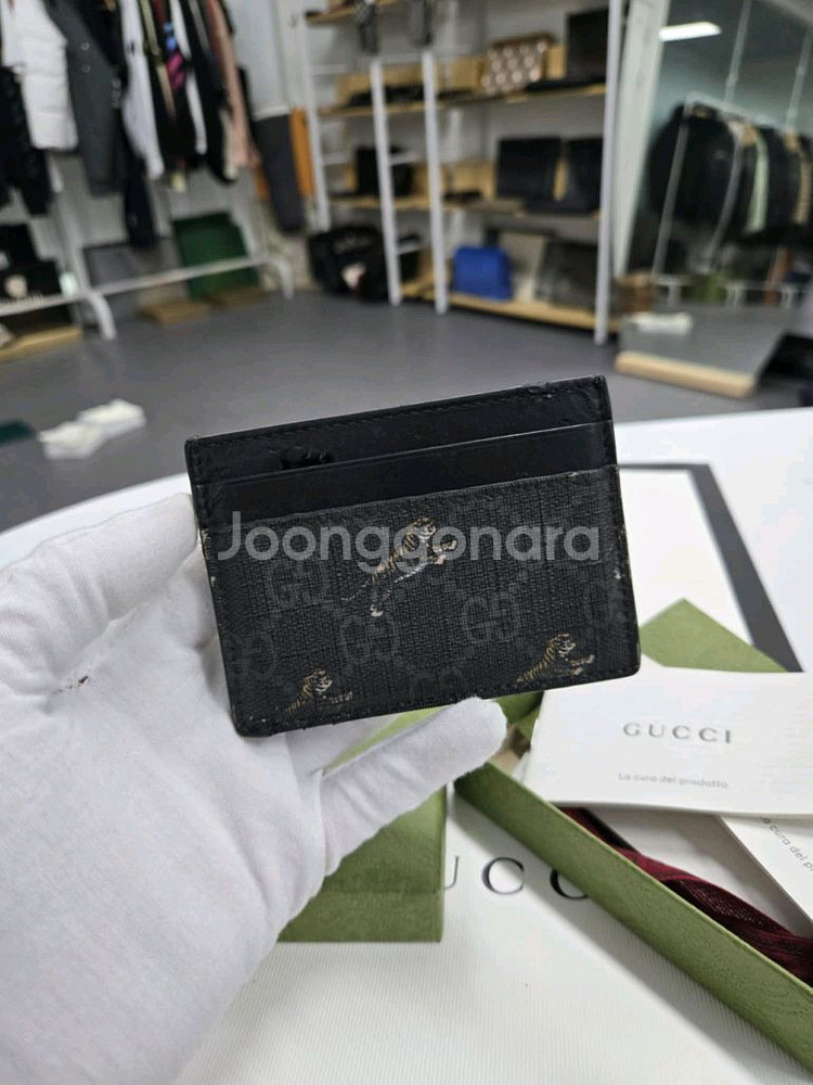 [A급컨디션]구찌 점핑타이거 카드지갑--0