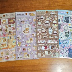 산엑스 문구 세트 스밋코구라시 리락쿠마 스티커 메모지