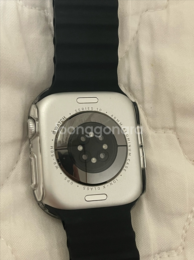 애플워치10 46mm GPS 실버 배터리성능100%--0
