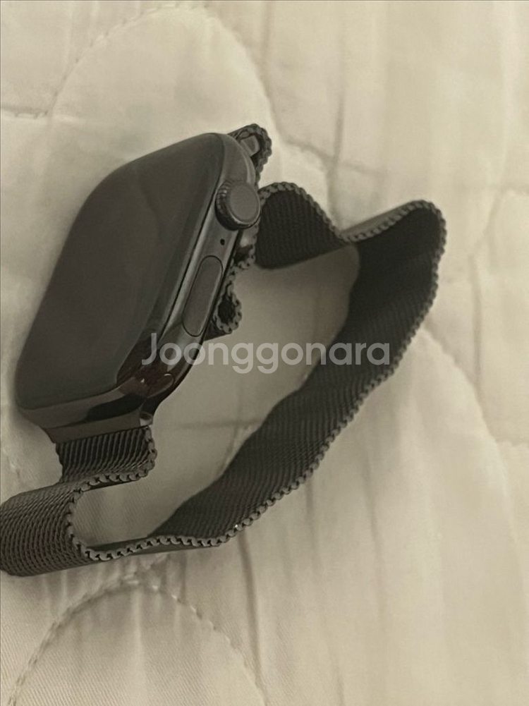 애플워치10 46mm 티타늄 슬레이트 정품밀레니즈루프--1