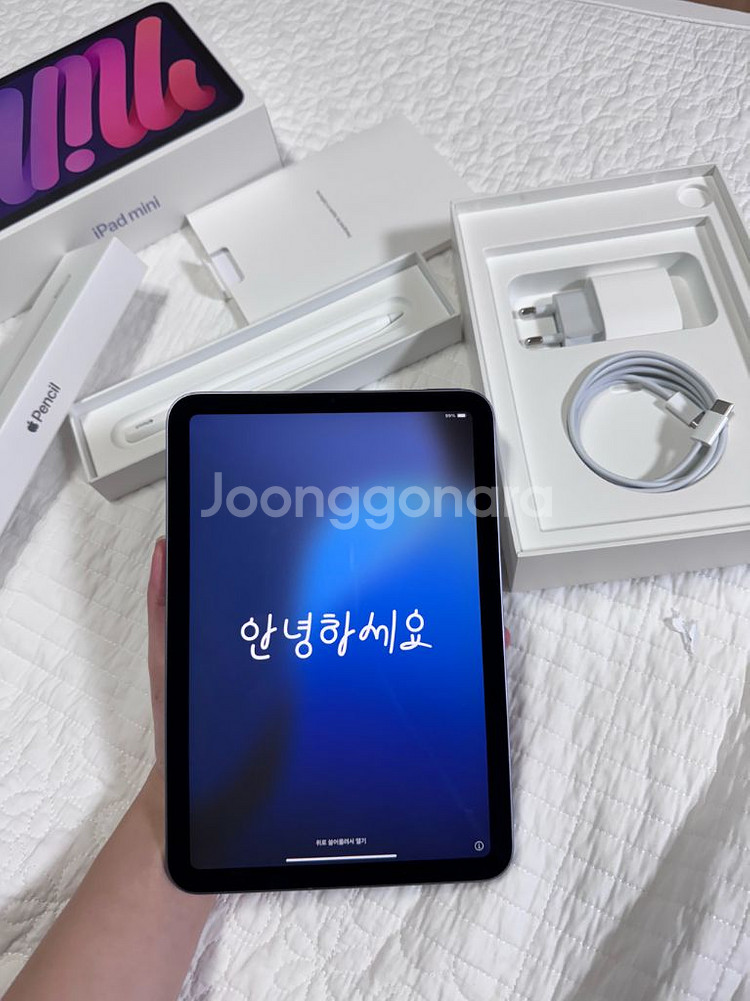 아이패드 미니6 퍼플 256gb wifi + 애플펜슬2--3