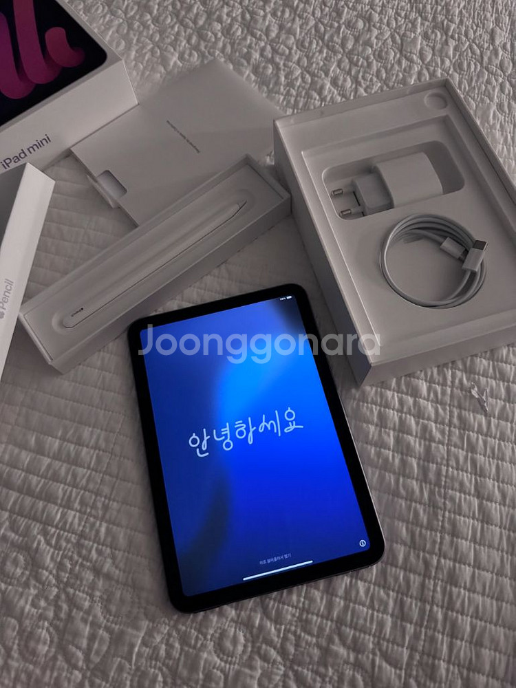 아이패드 미니6 퍼플 256gb wifi + 애플펜슬2--0