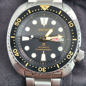 세이코 터틀 오토매틱 다이버 흑금 44mm 풀세트