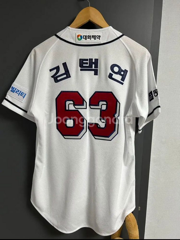 오늘만!!두산베어스 휠라 어센틱 홈 김택연 유니폼--0