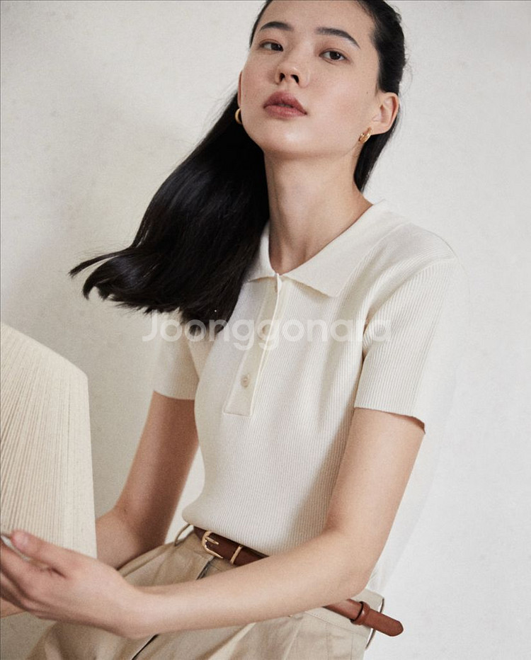 포유어아이즈온리 로어스 피케이 니트--4