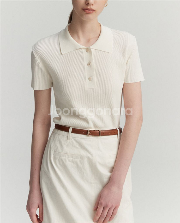 포유어아이즈온리 로어스 피케이 니트--2