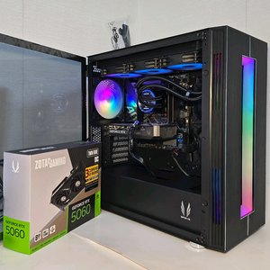 AMD9600X 조텍5060 수랭쿨러 방송게이밍컴퓨터