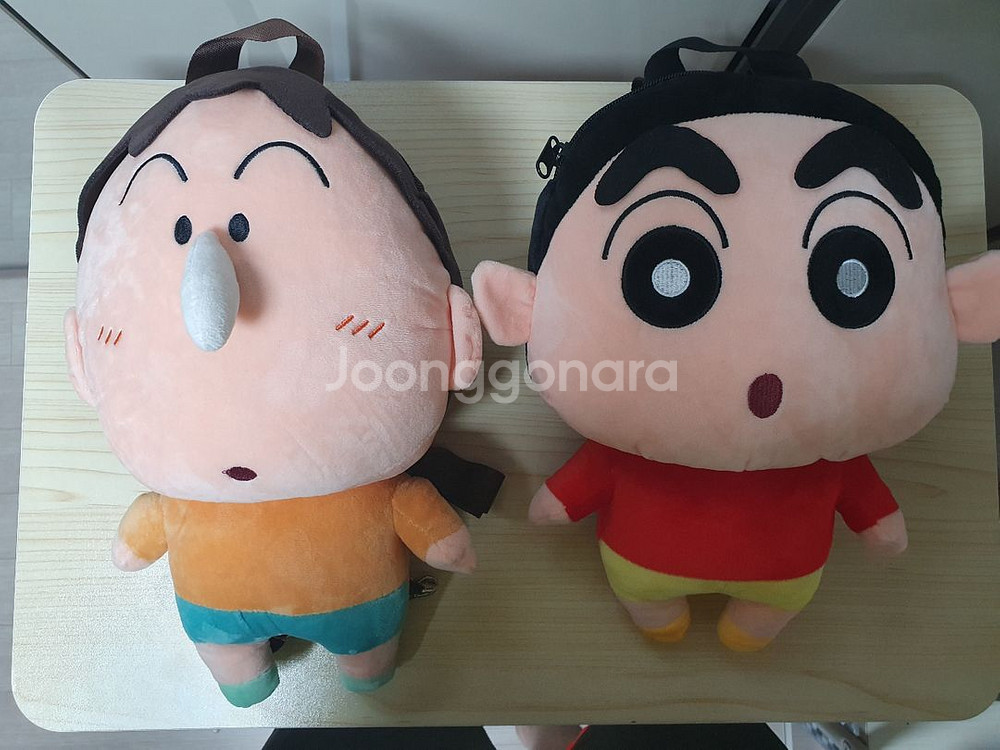 (새제품) 짱구&맹구 인형가방 (백팩)--0