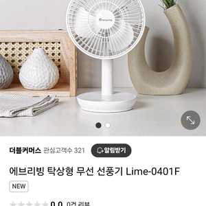 에브리빙 무선 탁상용 데스크 선풍기