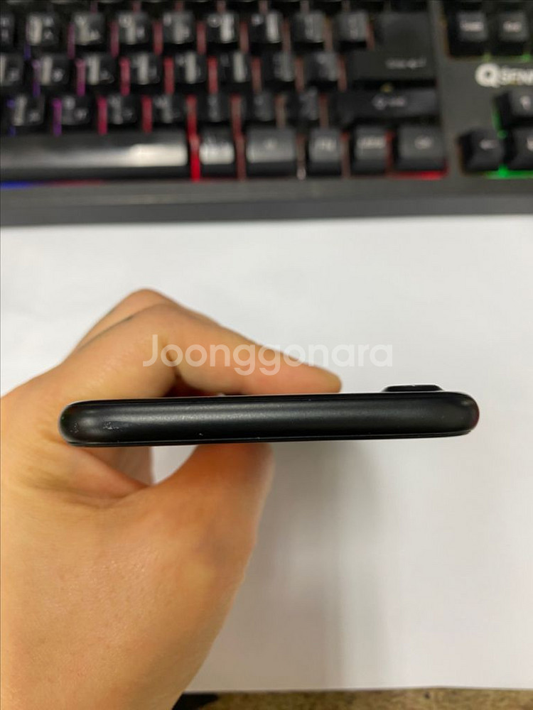 아이폰7 매트블랙 A급 128G 배터리100%--3