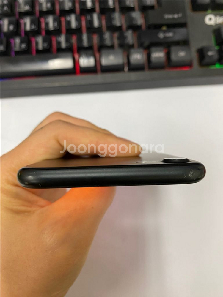 아이폰7 매트블랙 액정SS급 128G 배터리100%--3