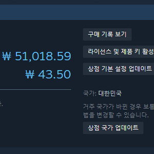 스팀월렛 51000원 판매합니다 (75%) (선물식)