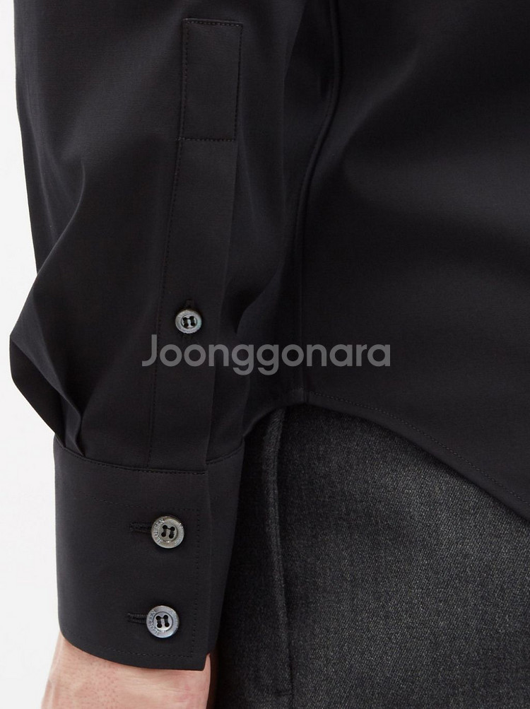 루나에비뉴7 알렉산더 맥퀸 블랙 하네스 포플린셔츠 정품--3
