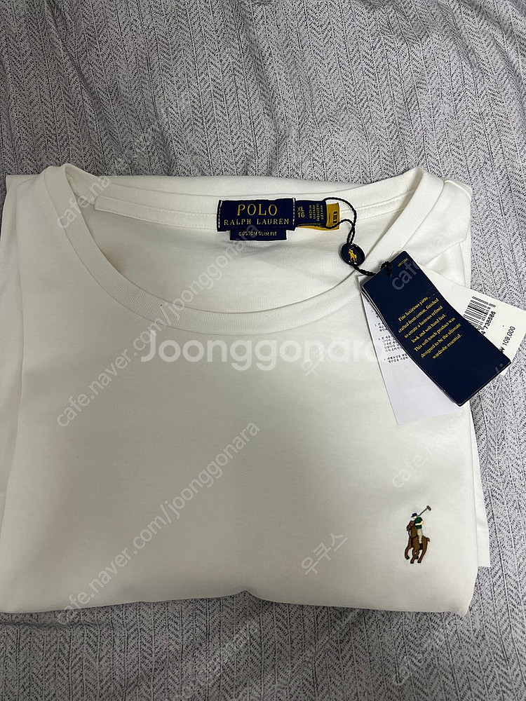 택달린 새제품 폴로 반팔 티(QR정품)--0
