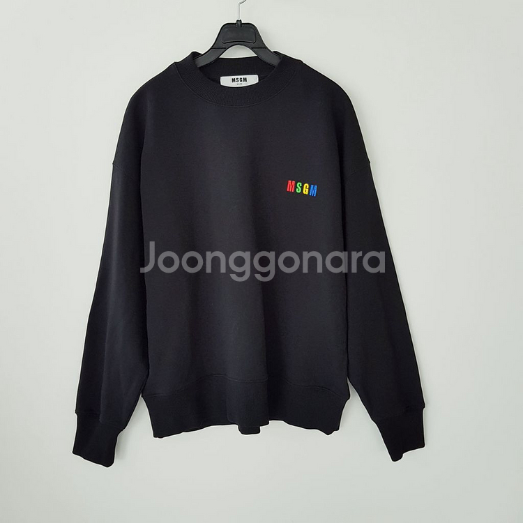 MSGM 검정맨투맨--0