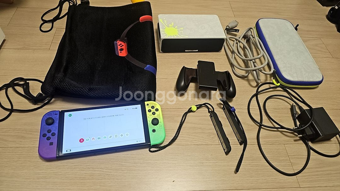 S급 풀구성 닌텐도 스위치 OLED 스플래툰 에디션 배--0