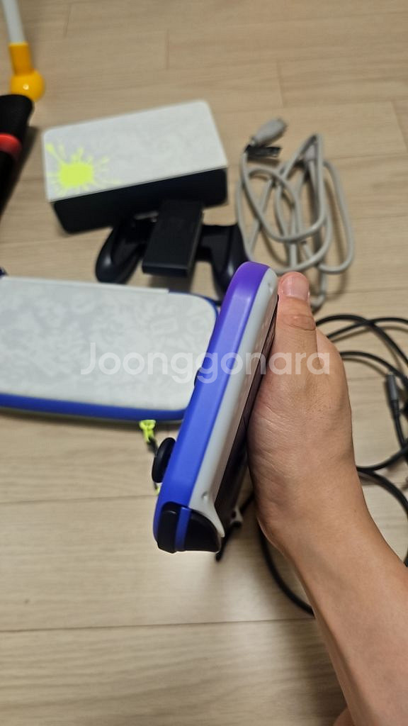 S급 풀구성 닌텐도 스위치 OLED 스플래툰 에디션 배--7
