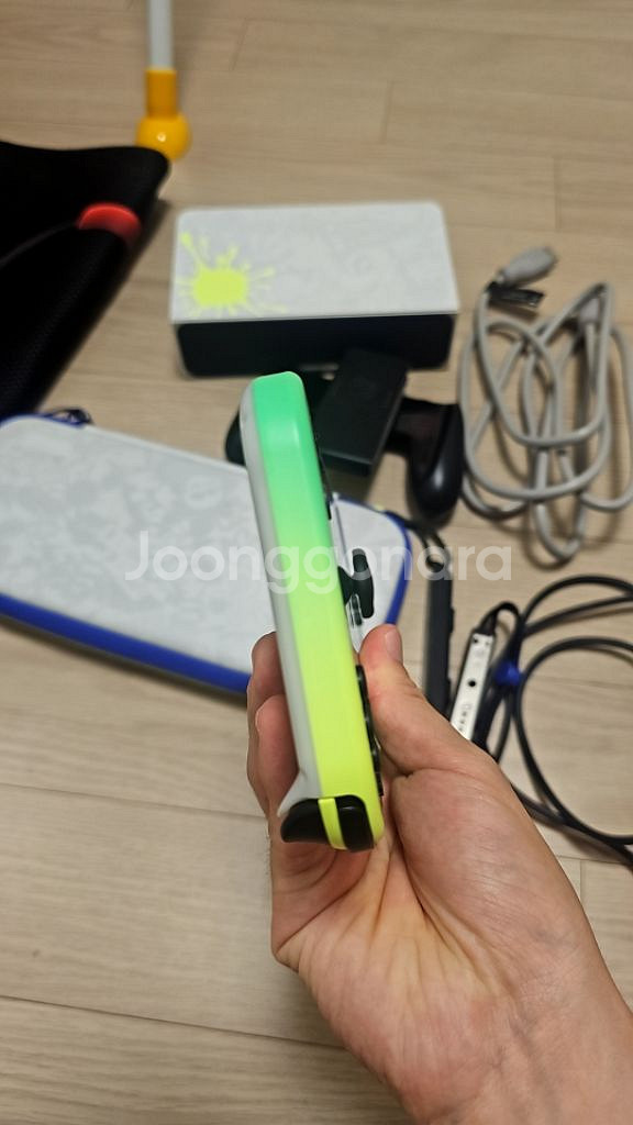 S급 풀구성 닌텐도 스위치 OLED 스플래툰 에디션 배--5
