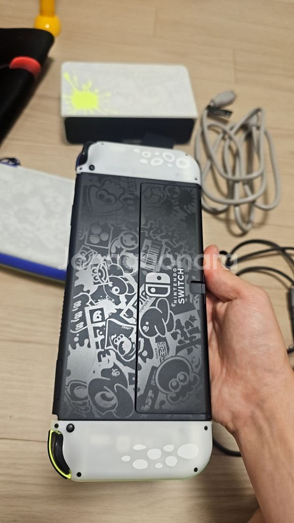 S급 풀구성 닌텐도 스위치 OLED 스플래툰 에디션 배--8