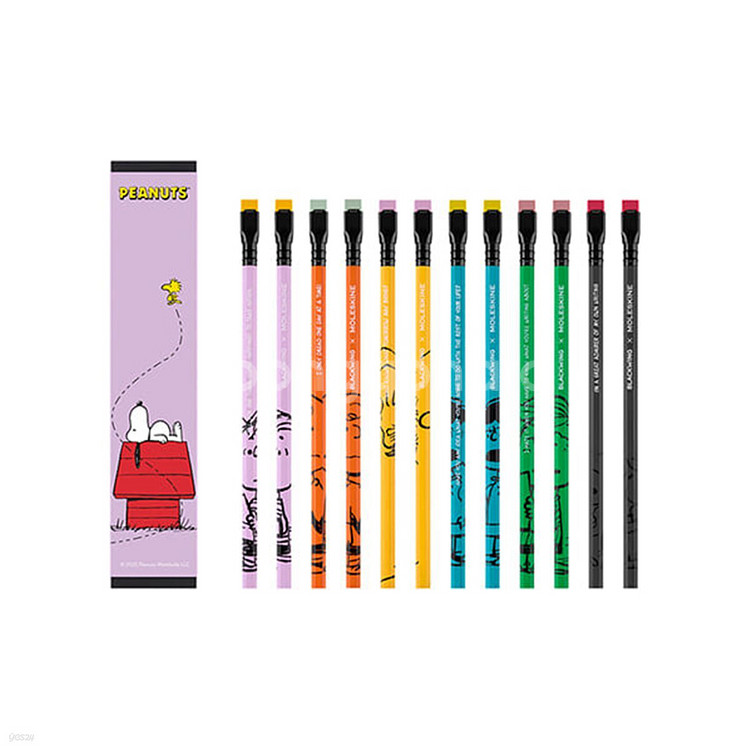 blackwing 블랙윙 몰스킨 한정판 스누피 6개--1