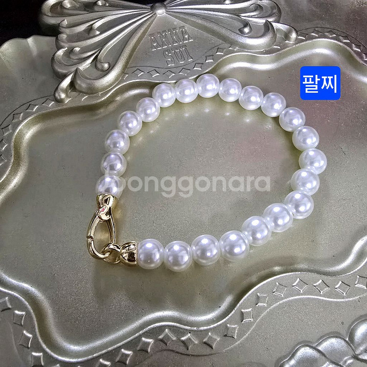 [새상품]넘 예쁜 진주 팔찌 알러지방지 고퀄리티 8mm--0