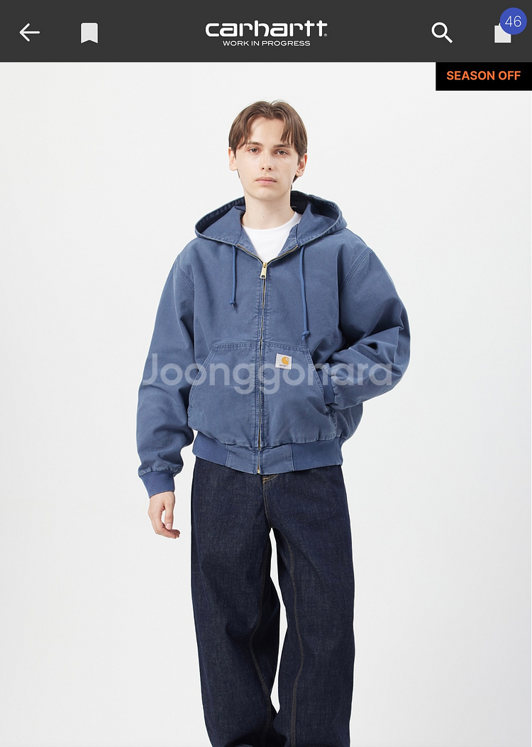 새상품 25ss 칼하트 액티브 자켓 m--0