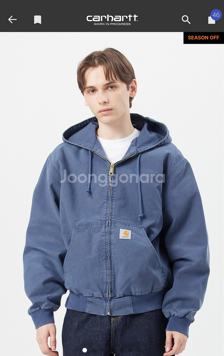 새상품 25ss 칼하트 액티브 자켓 m--1