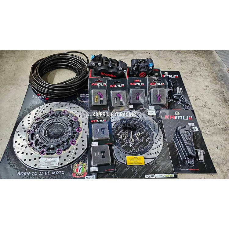 PCX 브렘보 4POT + 2POT 브레이크셋트--1