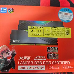 ADATA XPG DDR5 7200 24GX2 48G