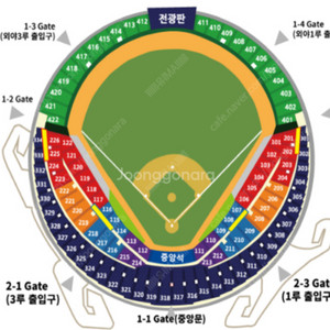 7/24 두산 한화 중앙네이비 315블럭 2연석