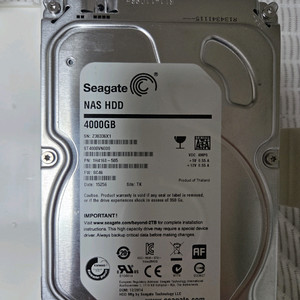 시게이트 NAS 4TB HDD하드 싸게 처분