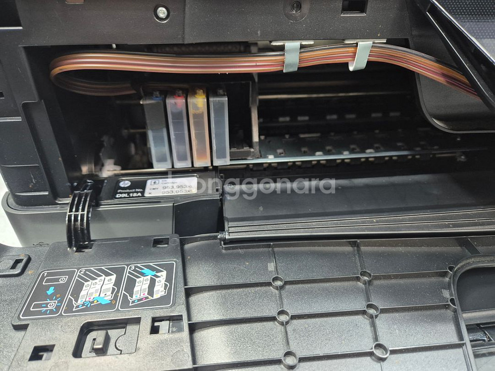 hp8710 무한팩스 복합기 헤드및공급기포함--2