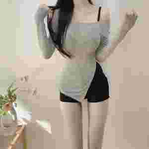 언발밑단 소매트임티