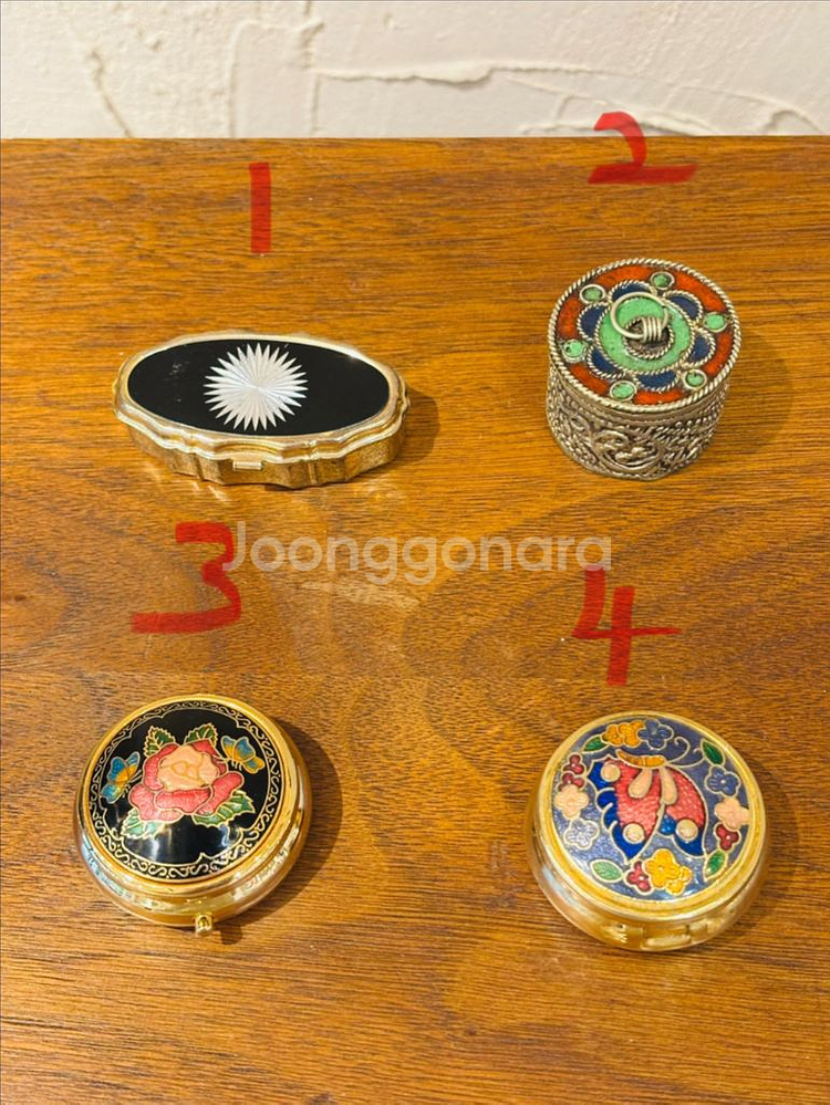 빈티지 트링켓/보석함, 필케이스/약통 4--0