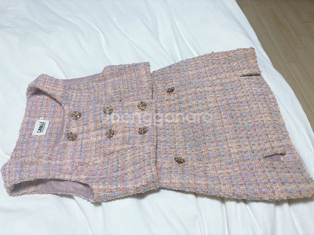 고급 수입 의류 트위드 세트 (44) size--1