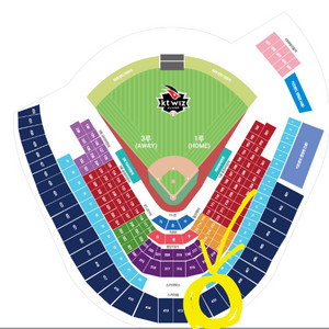 [7/19(토)] 한화 vs KT 통로2칸옆 2연섯