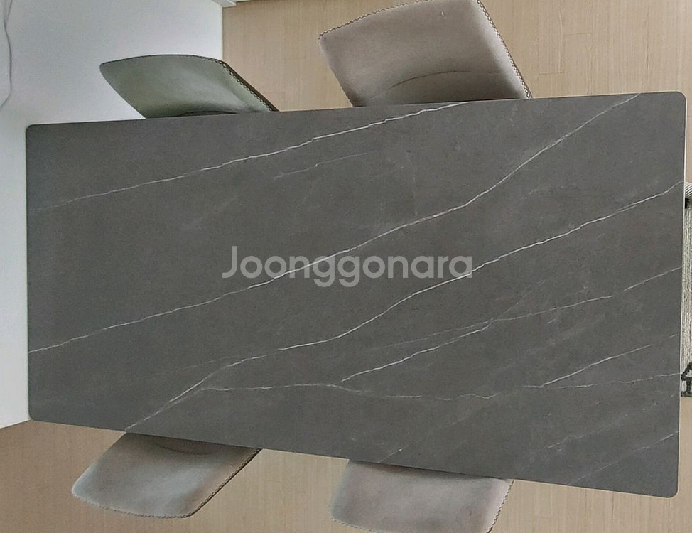 세라믹 6인용 식탁 ( 의자포함)--2