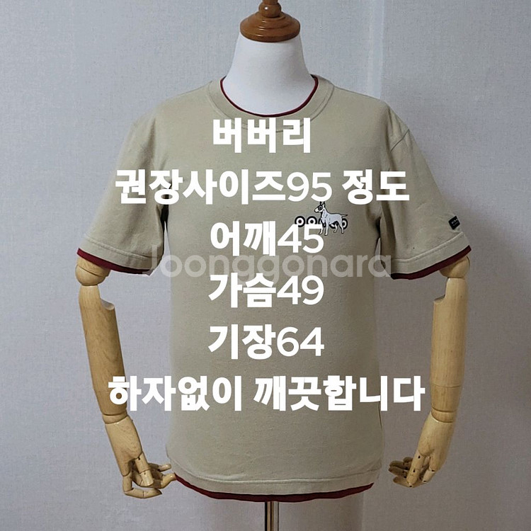 버버리 반팔티셔츠 프리--7