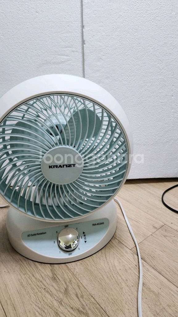 크란츠 3D 회전 팬 써큘레이터 INA-AC360--1
